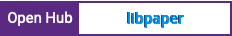 Open Hub project report for libpaper