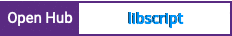 Open Hub project report for libscript