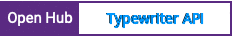 Open Hub project report for Typewriter API