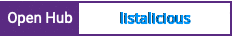 Open Hub project report for listalicious
