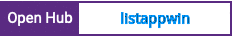 Open Hub project report for listappwin