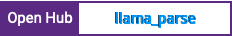Open Hub project report for llama_parse