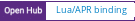 Open Hub project report for Lua/APR binding