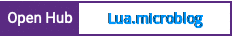 Open Hub project report for Lua.microblog