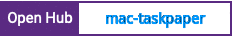 Open Hub project report for mac-taskpaper