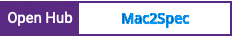 Open Hub project report for Mac2Spec