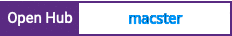 Open Hub project report for macster