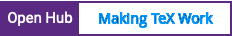 Open Hub project report for Making TeX Work