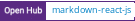 Open Hub project report for markdown-react-js