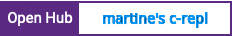 Open Hub project report for martine's c-repl