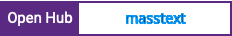 Open Hub project report for masstext