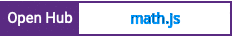 Open Hub project report for math.js
