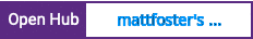 Open Hub project report for mattfoster's dotfiles