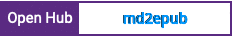 Open Hub project report for md2epub
