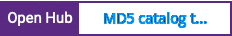 Open Hub project report for MD5 catalog tools