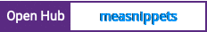 Open Hub project report for measnippets