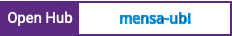 Open Hub project report for mensa-ubi