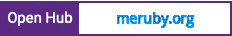 Open Hub project report for meruby.org