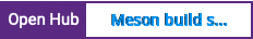 Open Hub project report for Meson build system