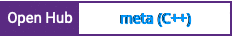 Open Hub project report for meta (C++)