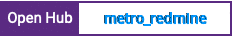 Open Hub project report for metro_redmine