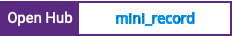 Open Hub project report for mini_record