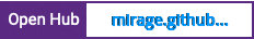 Open Hub project report for mirage.github.com