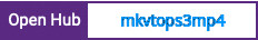 Open Hub project report for mkvtops3mp4