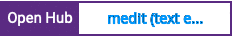 Open Hub project report for medit (text editor)