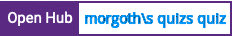 Open Hub project report for morgoth's quiz