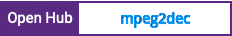 Open Hub project report for mpeg2dec