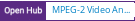 Open Hub project report for MPEG-2 Video Analysis Tools