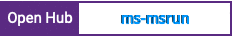 Open Hub project report for ms-msrun