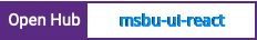 Open Hub project report for msbu-ui-react