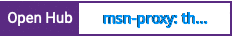 Open Hub project report for msn-proxy: the msn connection control