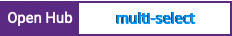 Open Hub project report for multi-select