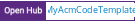 Open Hub project report for MyAcmCodeTemplate