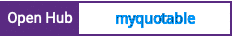 Open Hub project report for myquotable