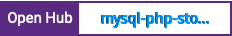 Open Hub project report for mysql-php-storage