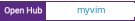 Open Hub project report for myvim