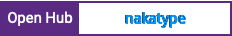Open Hub project report for nakatype