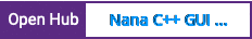 Open Hub project report for Nana C++ GUI library