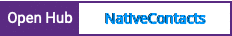 Open Hub project report for NativeContacts