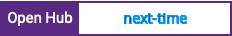 Open Hub project report for next-time