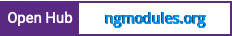 Open Hub project report for ngmodules.org
