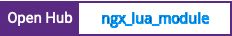 Open Hub project report for ngx_lua_module