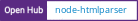 Open Hub project report for node-htmlparser