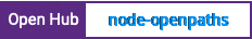 Open Hub project report for node-openpaths