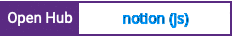 Open Hub project report for notion (js)