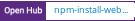 Open Hub project report for npm-install-webpack-plugin
